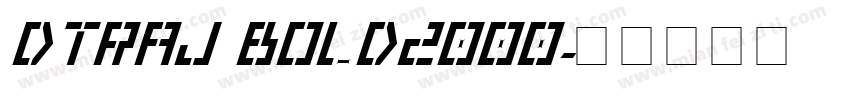 DTraj Bold2000字体转换
